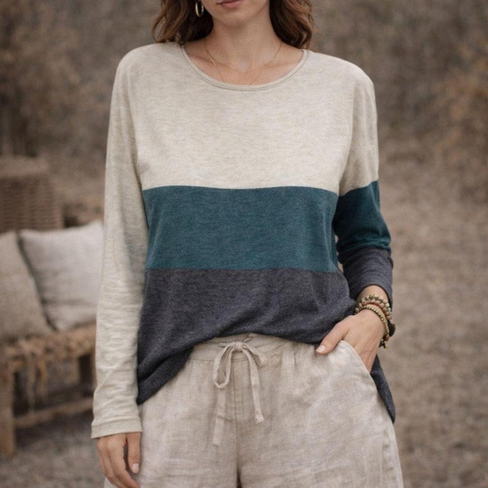 Smartwool Merino Wool Sweater S Colorblock Crewneck Cozy Outdoor Knit